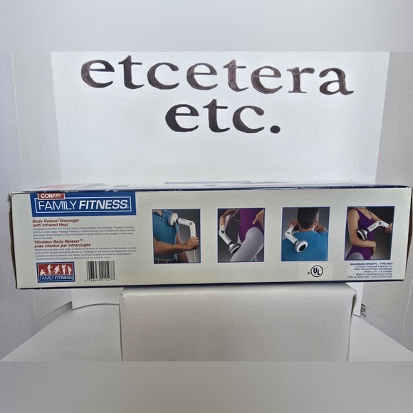 Conair Family Fitness Body Trainer Wand Massager 4 Surfaces Angled Reach 2 Speed - Picture 4 of 4